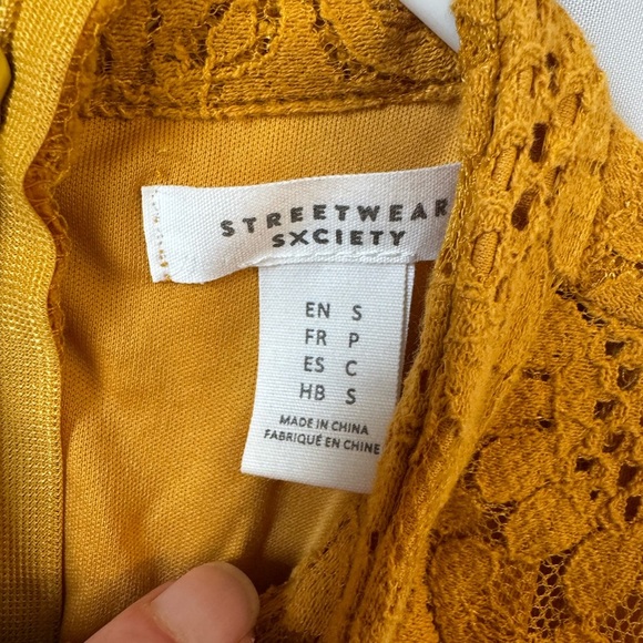 Yellow Sleeveless Mock Neck Sheath Dress - Picture 2 of 3